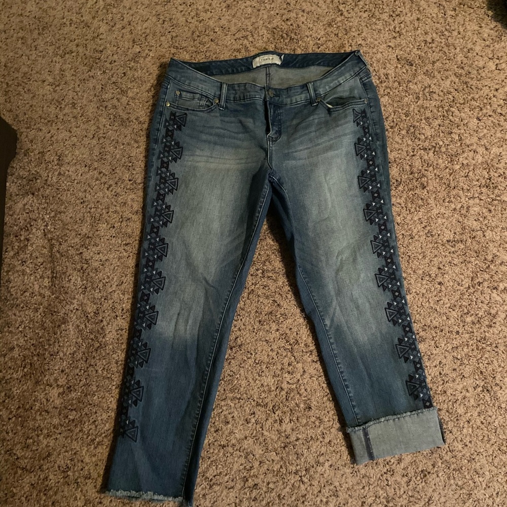Torrid crop boyfriend jeans